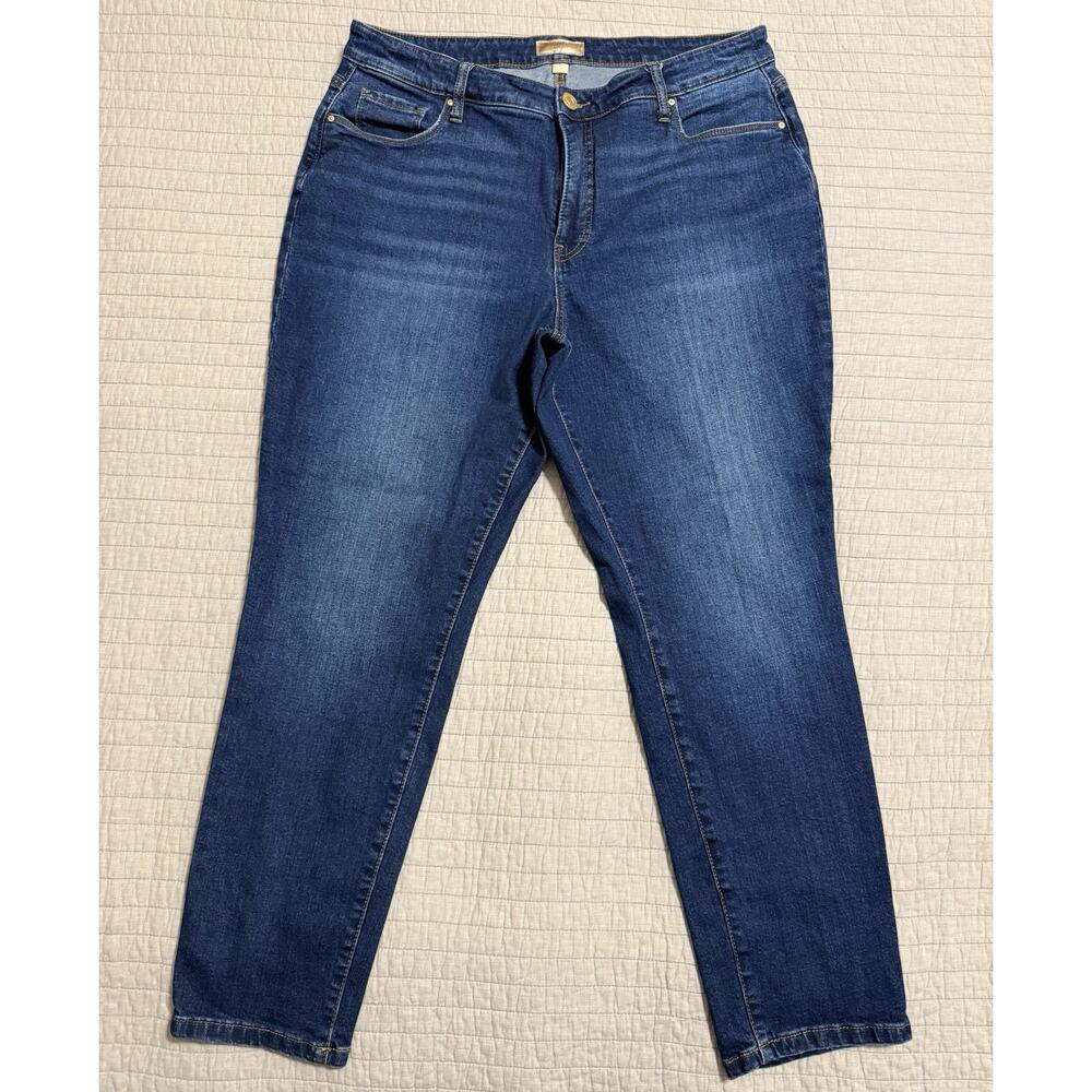 Kut From The Kloth Reese High Rise Ankle Straight Leg Jeans Size 14W
